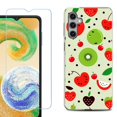 thumbnail image 1 of Shockproof Fashion Phone Case for Samsung Galaxy A13 5G, with Tempered Glass Screen Protector, by OneToughShield ® - Fruit Mix, 1 of 3