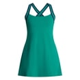 thumbnail image 3 of Avia Women's Criss Cross Back Piped Trim Active Dress, Sizes XS-4X, 3 of 6