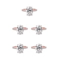 thumbnail image 3 of Qarigey Anillos de boda de lujo para mujer - Gemas elegantes y exquisitas Anillos de alta Anillo de compromiso de aleación Anillo de Type2 NO2, 3 of 6