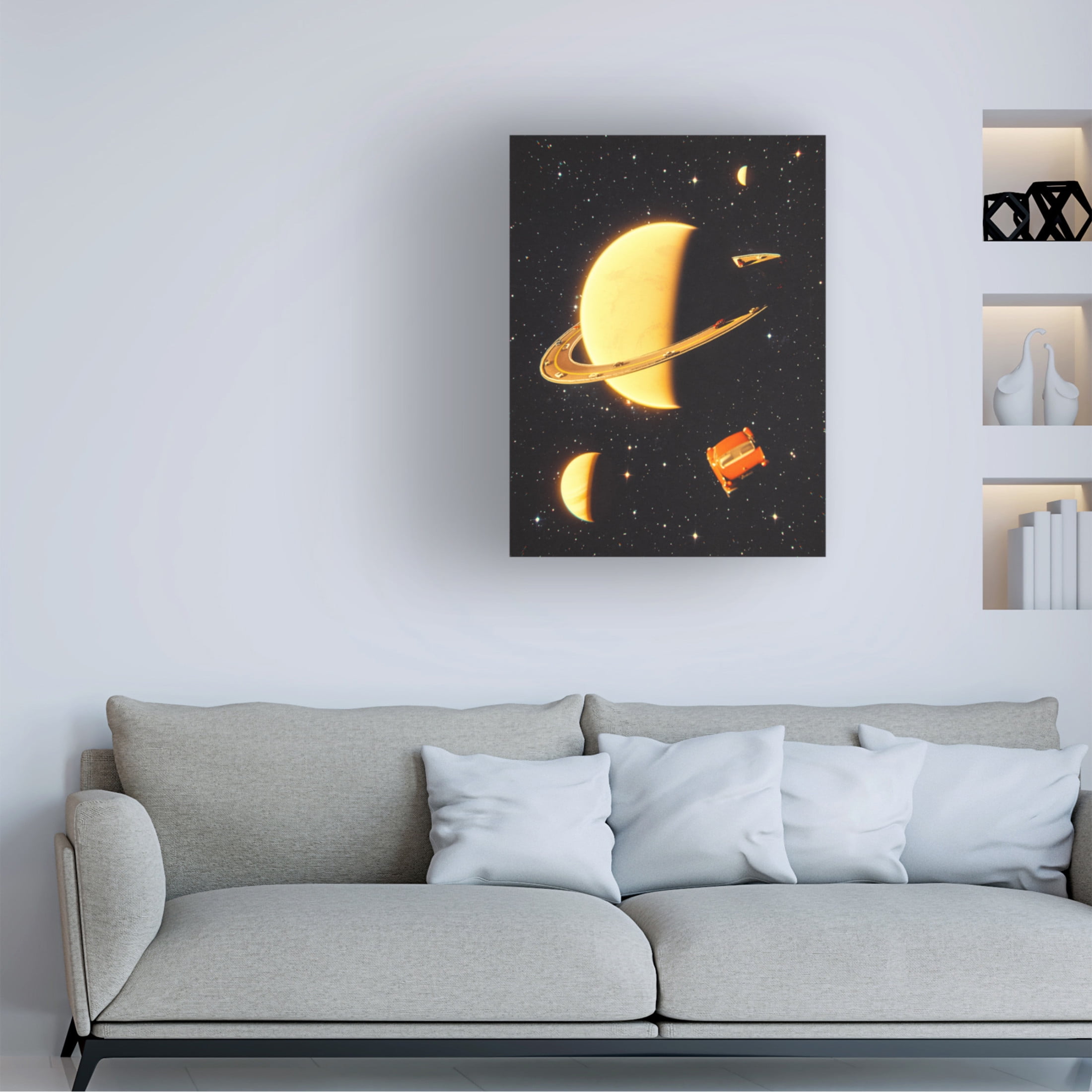Trademark Fine Art Taudalpoi Rings of Saturn Canvas Wall Art