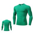 thumbnail image 3 of DDAPJ pyju Compression Shirts for Men Long Sleeve Athletic Cold Weather Base Layer Undershirt Gear T Shirt for Workout Basketball Training Running Prime Sales Today Army Green S, 3 of 7