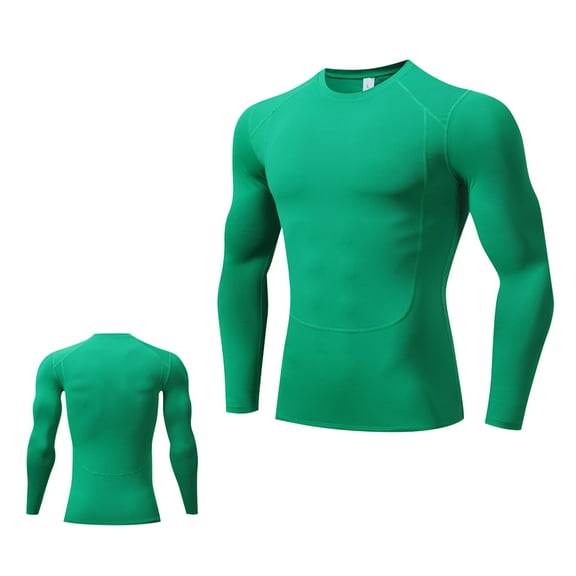 Men's Compression Shirts Long Sleeve Workout Gym T Shirt Running Top Cool Dry Sports Baselayer Undershirts