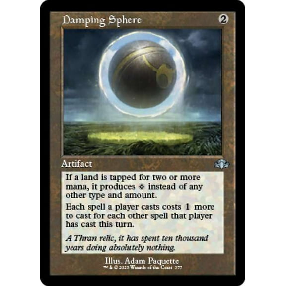 MtG Dominaria Remastered Uncommon Damping Sphere (Old-Frame FOIL) #377