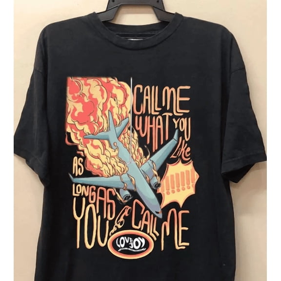Lovejoy Tour Call Me T Shirt - Black Classic tshirt All Size