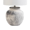 thumbnail image 4 of nuLOOM Hilma 22" Distressed Ceramic Table Lamp, 21.5" H x 12" W x 12" D, Gray, 4 of 5