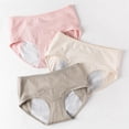 thumbnail image 2 of Orchip Women Organic Cotton Menstrual Panties Teen Girls Period Underwear Leak-Proof Protective Briefs,#11, 2 of 6