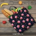 thumbnail image 5 of KLL Cartoon Donut Planets Pattern Aesthetic Tote Bag for Women Beach Bag Shopping Bags Shoulder Bag Reusable Grocery Bags, 5 of 7