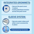 thumbnail image 4 of Swimline Hydrotools Silver King Winter Pool Cover for 14 x 28 Ft Inground Rectangle Pools, 4 of 9