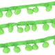 thumbnail image 1 of Billuyoard Adorno práctico y moderno para todas las necesidades de bricolaje Cinta con flecos de bola con adorno de pompones de 5 yardas fácil Decoración del hogar verde fluorescente, 1 of 6