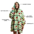 thumbnail image 2 of Hello Kitty & Friends Christmas Character Stockings Green Hoodie Wearable BlanketOSFA, 2 of 7