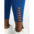 thumbnail image 4 of Terra & Sky Women's Plus Size Capri Ladder Leggings, 22" Inseam, Sizes 0X-5X, 4 of 5