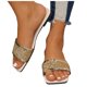 thumbnail image 3 of Bmisegm Women Sandals Fashionable New Pattern Square Toe Open Toe Breathable and Comfortable Non Slip Summer Casual Beach Shoes Womens Sandals Summer Gold 8, 3 of 9