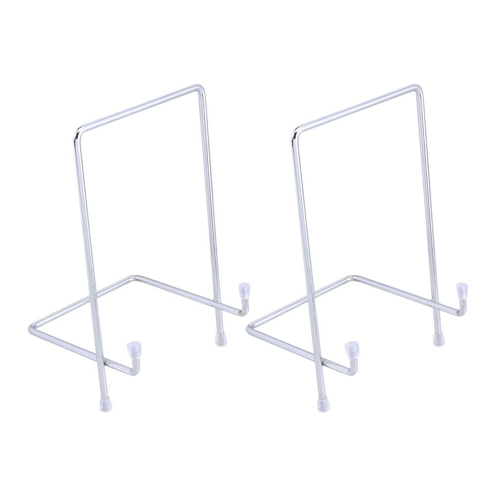 2pcs Photo Frame Brackets Picture Frame Rack Desktop Photo Holder Metal