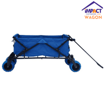 Impact Canopy Folding Utility Wagon, Collapsible, All Terrain Beach Wagon, Royal Blue
