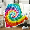 thumbnail image 4 of Famyfamy Multi-color Rainbow Polyester Throw, 59.05" x 51.18", 4 of 9
