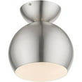 thumbnail image 2 of Livex Lighting - Stockton - 1 Light Globe Semi-Flush Mount In Industrial, 2 of 2