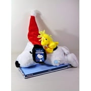 15 Inch Peanuts 70 Years Snoopy and Woodstock Animated Musical Christmas Plush - Plays Linus and Lucy