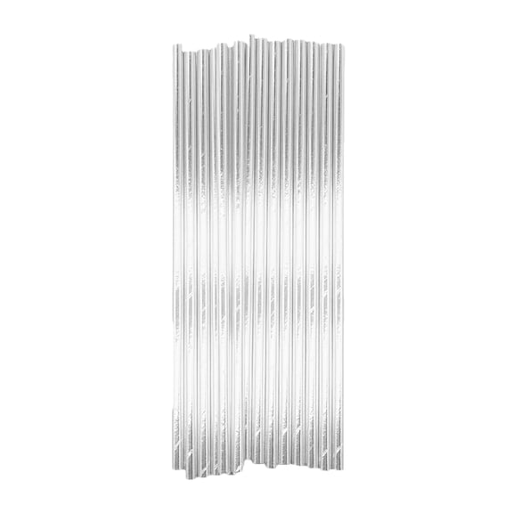 Disposable Straws Colorful Metallic Sheen Paper Straws, Ideal for Boba Smoothie Drinks Party Decor Desserts Bars Pastries Home & Event Use, 100 Pack