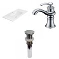 thumbnail image 1 of American Imaginations 35.5-in. W 1 Hole Ceramic Top Set In White Color - Drain Incl. AI-32734, 1 of 8