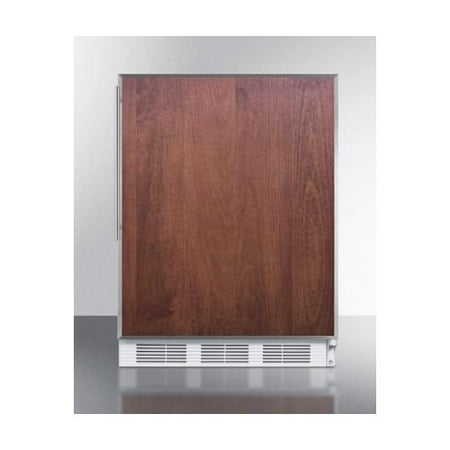 Hidden Evaporator (AccuCold ALB751 24 Wide 5.5 Cu. Ft. Built-In Undercounter All Refrigerator with Panel Ready Door Shelf Space Hidden Evaporator and Adjustable Thermostat: Panel)