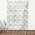 thumbnail image 4 of Ambesonne Vintage Fabric by the Yard Upholstery, Nature Bloom Branches Leafy, 5 Yards, Taupe Grey Blush and Cream, 4 of 5