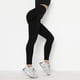 thumbnail image 5 of Pantalones de yoga de cintura alta con efecto scrunched para mujer - Leggings elásticos sólidos con cinturilla en forma de V para entrenar en el gimnasio, 5 of 5