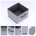 thumbnail image 2 of REGALWOVEN Storage Cube, Storage Bin for Shelves Closet, 1 Pack Collapsible Storage Basket for Organizing Clothes Blankets Grey 11*11*7.9in, 2 of 7