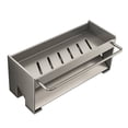 thumbnail image 4 of Escurridor de esponja para fregadero, soporte para paño de jabón, organizador multifuncional para fregadero, plato Gris con varilla, 4 of 9