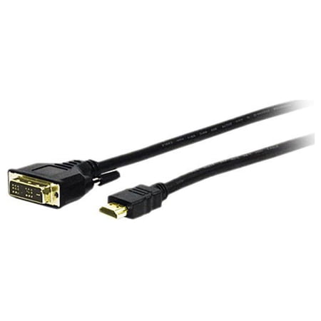 UPC: 0808447050097 | Comprehensive HD-DVI-6ST 6 ft. Black Connector Type 1: HDMI Male Connector Type 2: DVI-D Male Standard Series HDMI to DVI Cable Male to Male