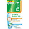 Fleet Laxative Gentle Relief Kit | 2 Mineral Oil Enemas + 2 Hemorrhoidal Wipes