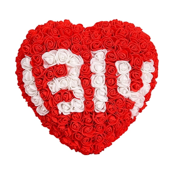 Heart Shaped Preserved Roses, Romantic Valentine's Day Gift, for Anniversaries, Birthdays, Thanksgiving, Christmas, Ideal Gift for Women, Girlfriend, and Wife