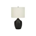 thumbnail image 4 of Monarch Specialties Lighting, 22"h, Table Lamp, Black Ceramic, Ivory / Cream Shade, Transitional, 4 of 6