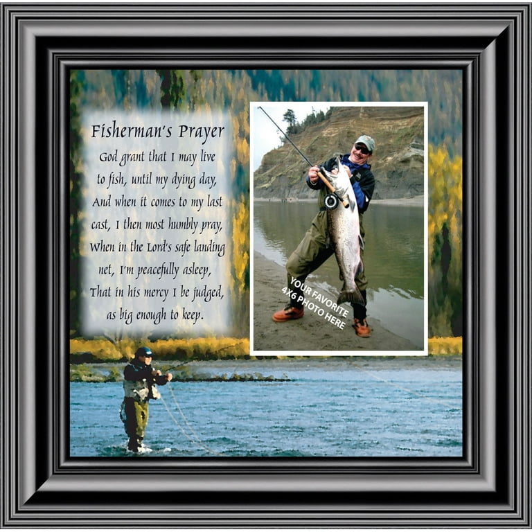 Fly Fishermen Prayer, Fishing Gifts, Beach, Boating or Fishing Decor, 10X10  9709
