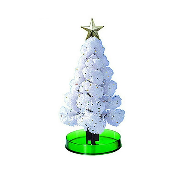 Eoozwa Crystal Growing Christmas Tree Kit Science Experiment for Holiday Fun Educational Activity Party Entertainment DIY Project