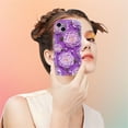 thumbnail image 6 of TECH CIRCLE Stylish Cute Floral Case for iPhone 15 Plus (6.7") 2023 Cell Phone with Wave Edge, Compatible with MagSafe Accessory, Screen Camera Protection, Shockproof Protective Cover, Purple, 6 of 7
