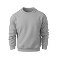 thumbnail image 2 of Mfakffe Men Solid Crewneck Pullover Tops Loose Fit Long Sleeve Sweatshirts Soft Fleece Casual Layering Apparel for Fall Winter Daily Outdoor Wear, 2 of 4