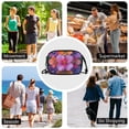 thumbnail image 7 of FORMRS Mini Crossbody Bag for Women Adjustable Shoulder Rope Travel Casual Phone Purse, Large Purple Flowers, 7 of 7