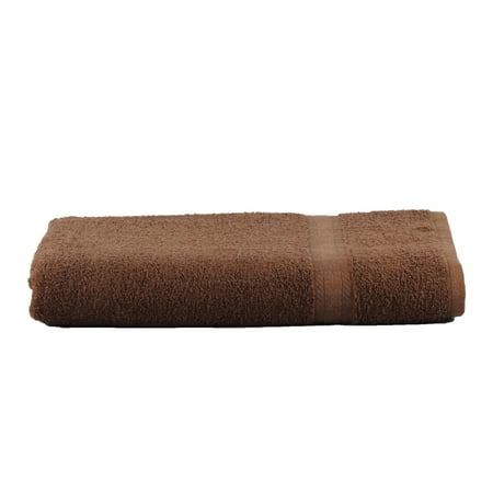Mainstays Basic Bath Collection - Single Bath Sheet, Solid Chocolate Brown