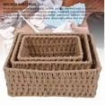 thumbnail image 4 of Conjunto de Cestas de Almacenamiento, Cestas de Almacenamiento Tejidas Capacidad Espaciosa 3 Pezas Livianas Multifuncionales para Lavander, 4 of 7