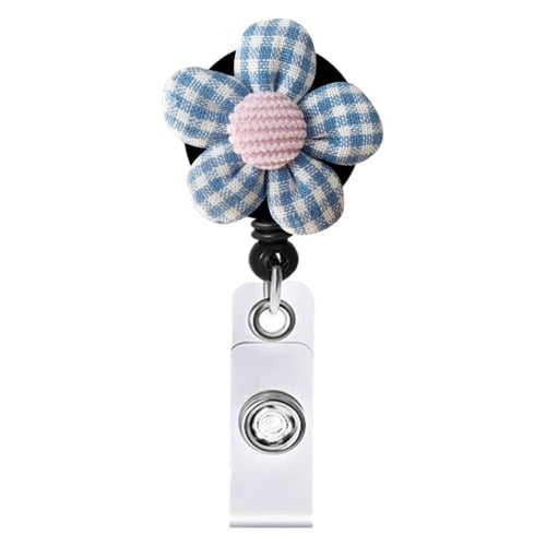 Mexican Flowers Retractable ID Badge Reel, Lanyard, or Carabiner - The Badge  Patch (A Crystal Garden LLC)