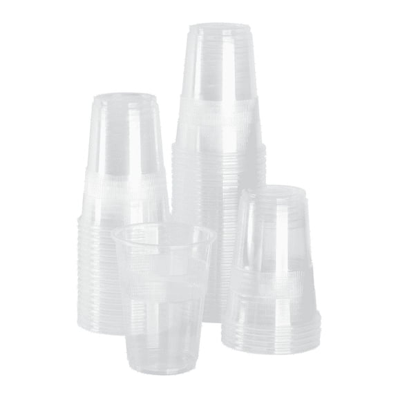 Karat [2500 Pack - 9oz] Clear Plastic Cups - Sturdy PP Plastic Cups for Cold Beverages, Ideal for Parties and Events, BPA-Free (75 mm)