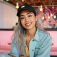 thumbnail image 3 of Dalix Shrimp Nigiri Embroidered Sushi Cotton Dad Hat Baseball Cap Adjustable Womens in Black, 3 of 5