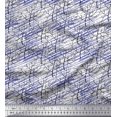 thumbnail image 1 of Soimoi Satin Silk Fabric Dry Tree Print Fabric by The Yard 42 Inch Wide, 1 of 3