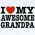 thumbnail image 2 of CafePress - I Love My Awesome Grandpa Infant Bodysuit - Baby Light Bodysuit, Size Newborn - 24 Months, 2 of 4