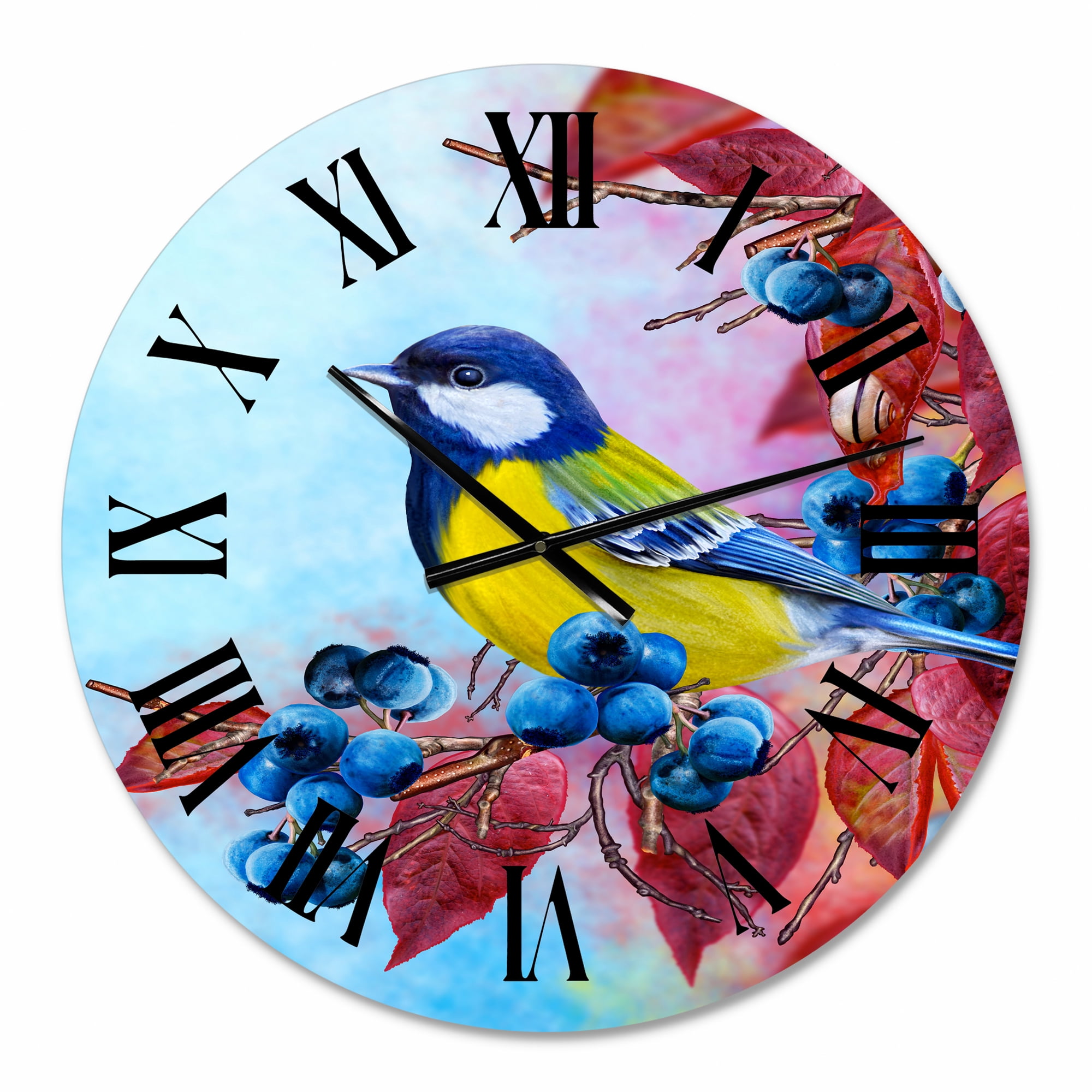 Designart 1 in Quartz Traditional Wall Clock