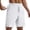 White, variant on ibiyuan Mens Athletic Shorts Mens Shorts Casual Chino Work Shorts Breathable Elastic Waist Sweat Shorts Men Drawstring Straight Leg Summer Shorts Summer Beach Golf Shorts