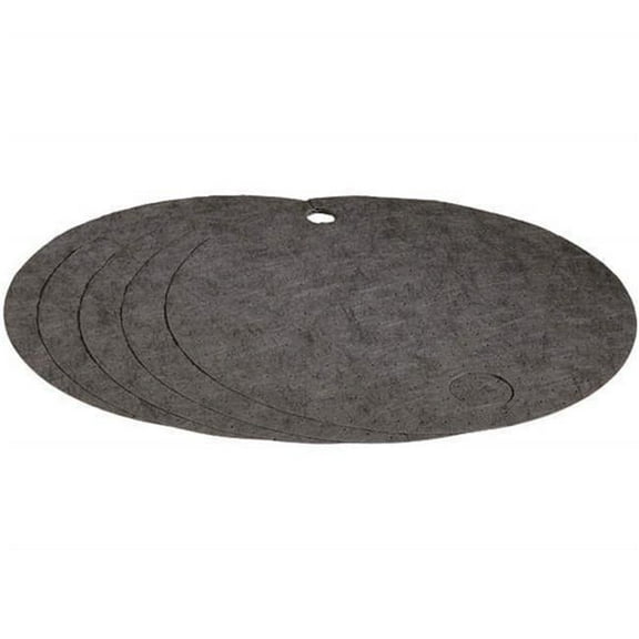22 in. dia. Universal Light-Weight Absorbent Barrel Drum-Top Pad Mat - Pack of 5