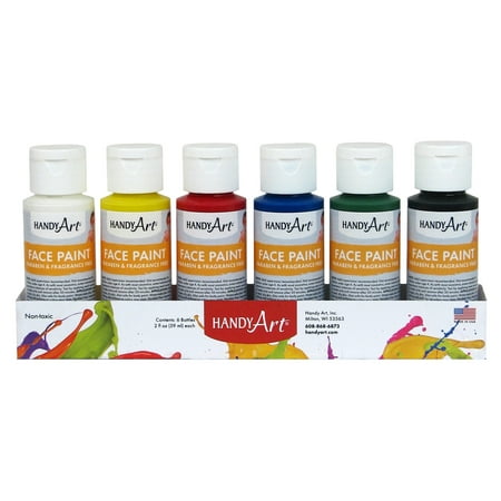 Handy Art® Washable Face Paint, Set of 6 Colors