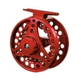 thumbnail image 2 of Aluminum Alloy Fly Fishing Reel 5/6, 7/8, 9/10 Weight With Ball Bearings 85mm Red, 2 of 5