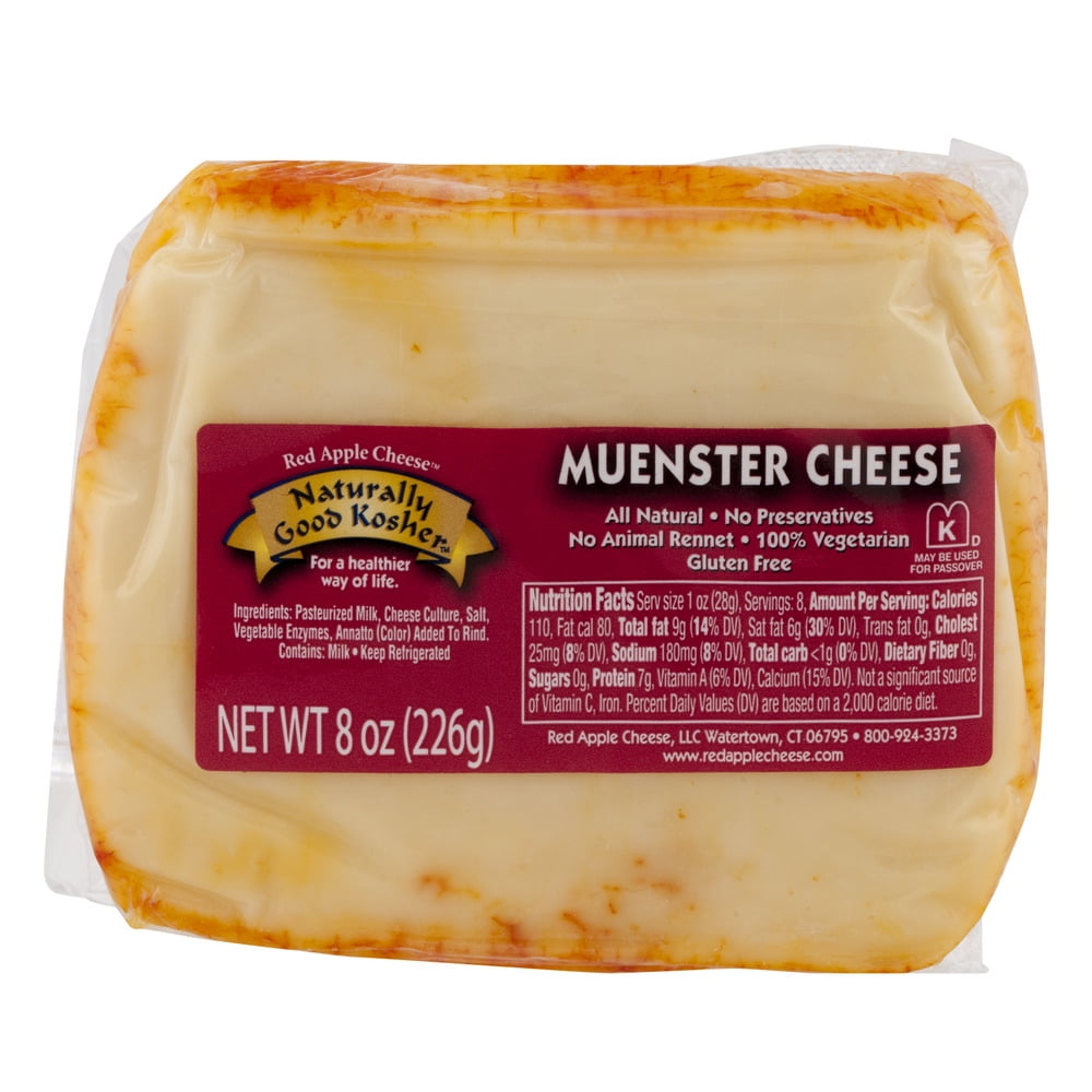Naturally Good Kosher Cheese Muenster Walmart Walmart